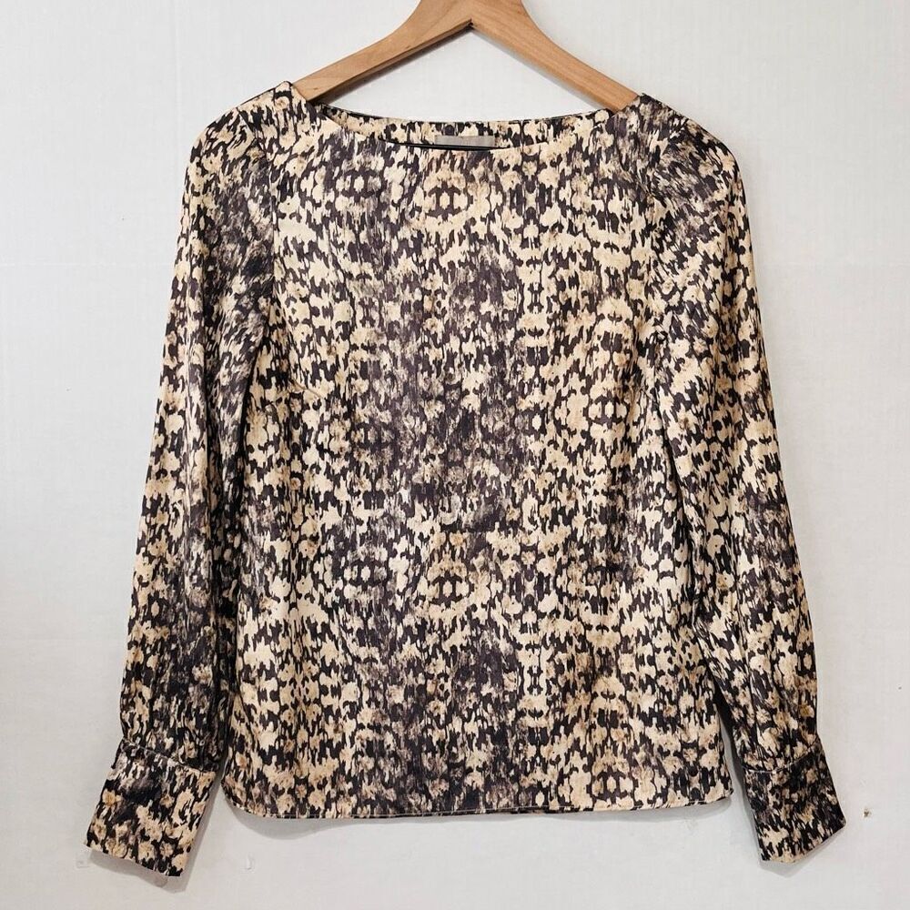 H & M Animal Print Blouse   Sz XXS   NWT